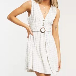 ASOS Gilli button down mini dress with belt detail